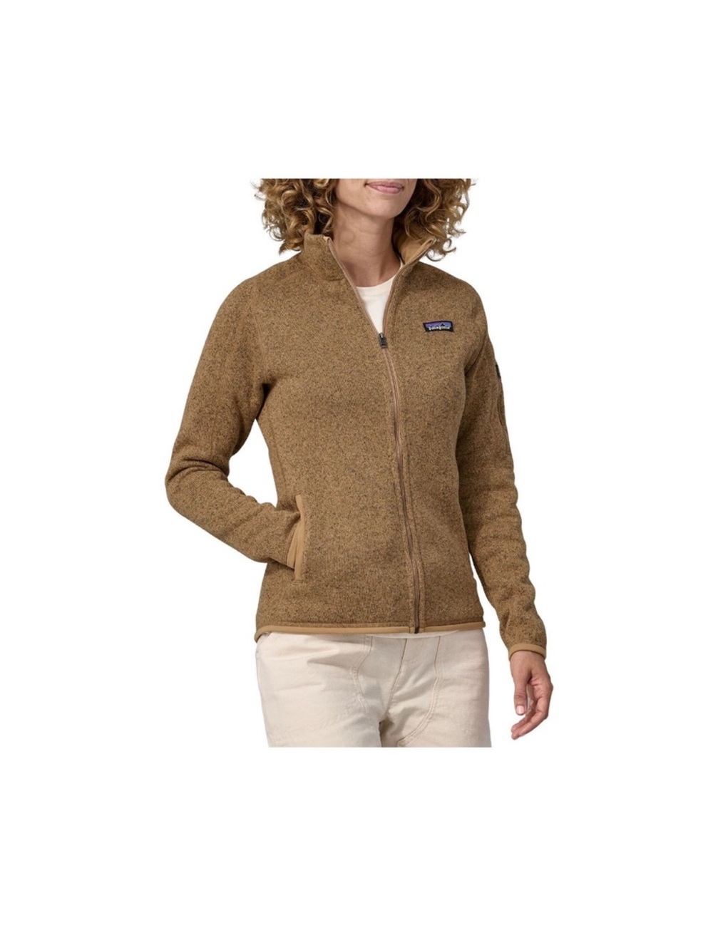Patagonia Women's Tan/Brown Full-Zip Fleece Jacket